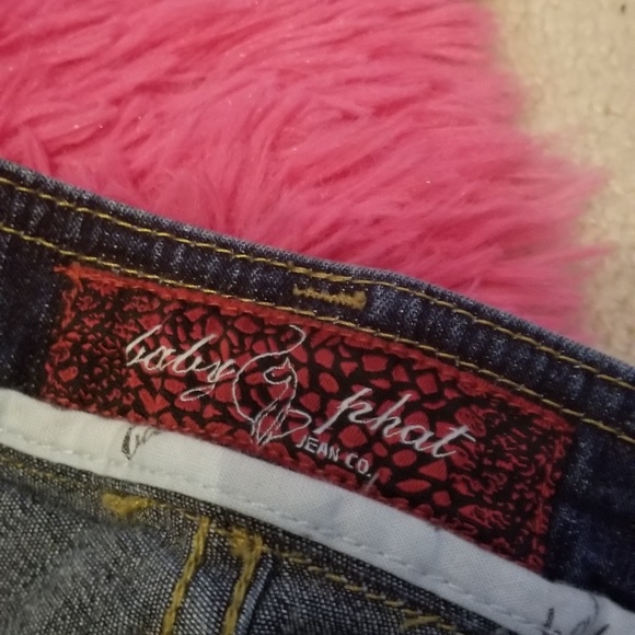 **SOLD** Baby Phat Embellished Crop Jeans - Picture 7 of 8